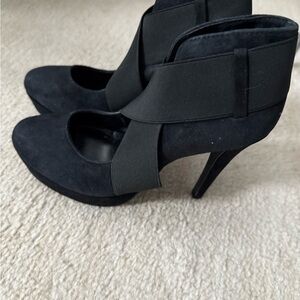 Suede Black Women's Heels